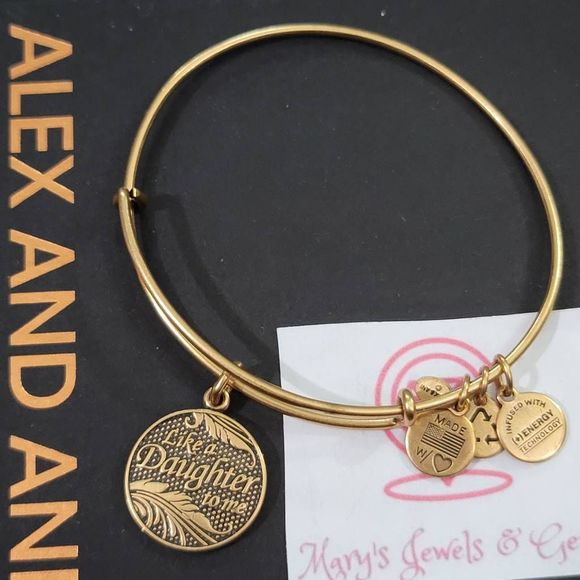 Alex and Ani like a daughter to me charm bracelet - Picture 1 of 3